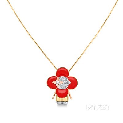 VIVIENNE 18K金钻石项链
