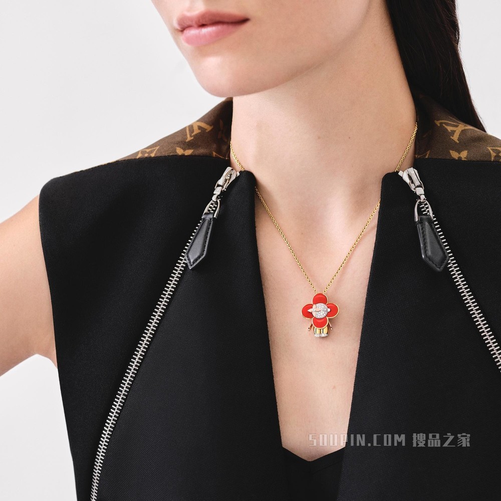 VIVIENNE 18K金钻石项链