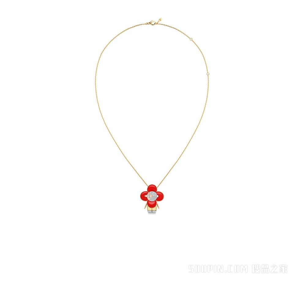 VIVIENNE 18K金钻石项链