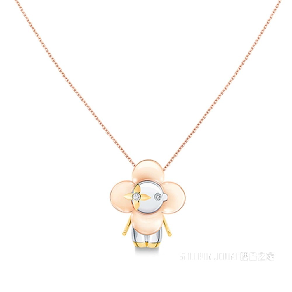 VIVIENNE 18K金钻石项链