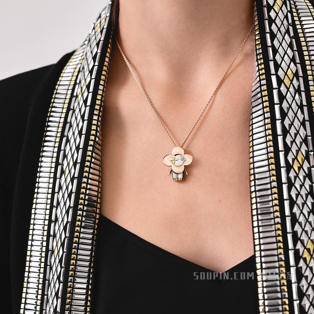 VIVIENNE 18K金钻石项链