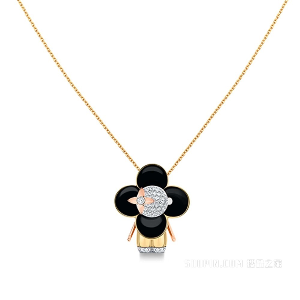 VIVIENNE 18K金钻石项链