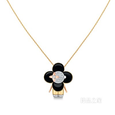 VIVIENNE 18K金钻石项链