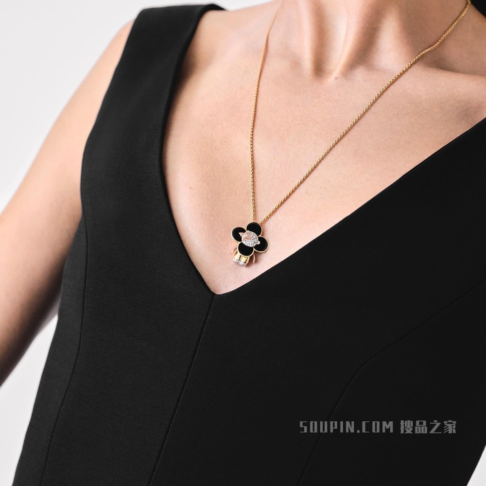 VIVIENNE 18K金钻石项链