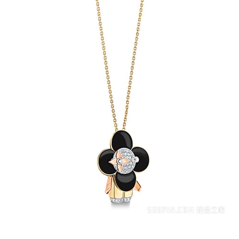 VIVIENNE 18K金钻石项链