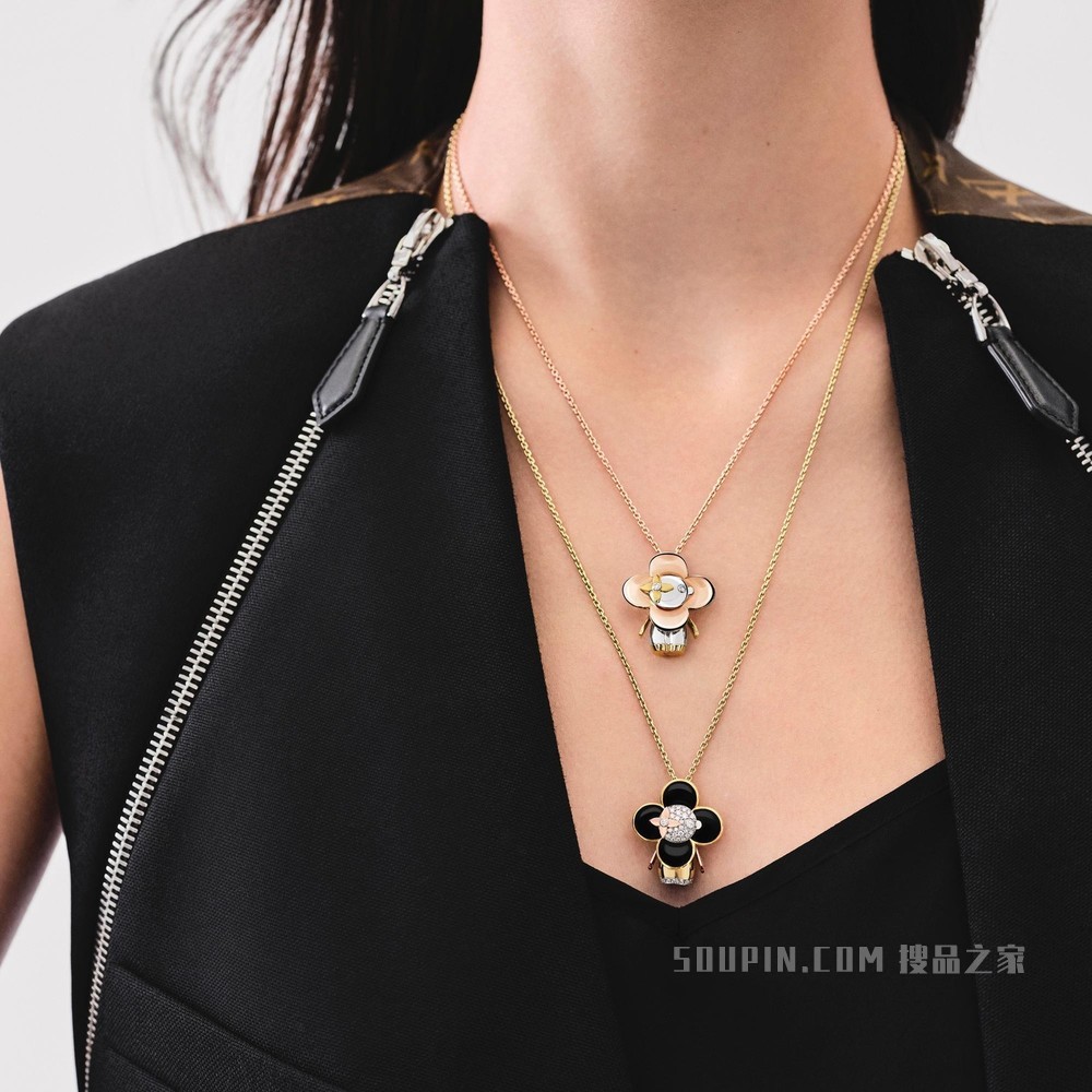 VIVIENNE 18K金钻石项链
