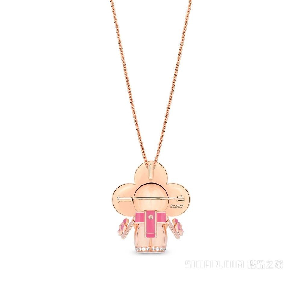 VIVIENNE RAINBOW 18K金 钻石彩色宝石项链