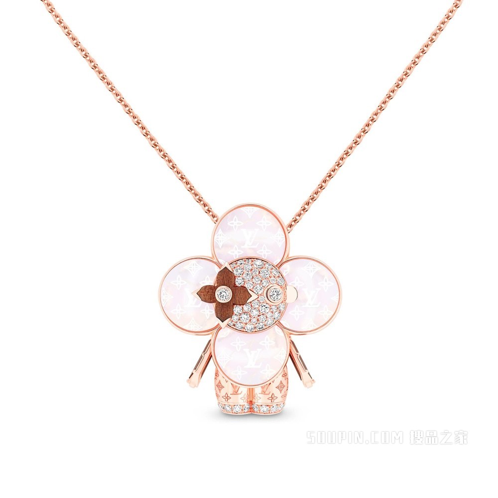 VIVIENNE RAINBOW 18K金 钻石彩色宝石项链