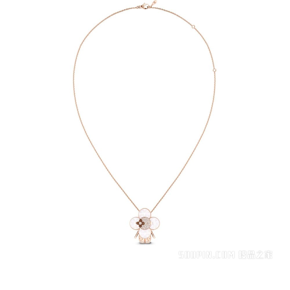 VIVIENNE RAINBOW 18K金 钻石彩色宝石项链