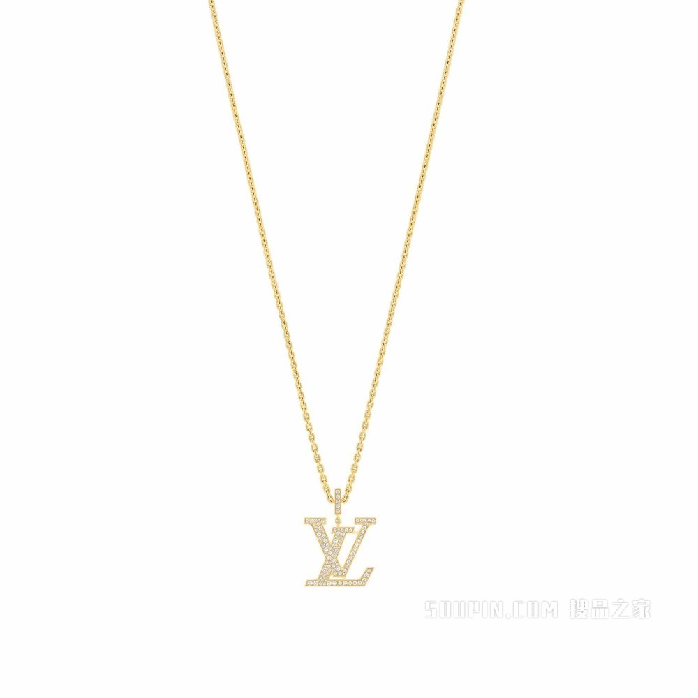 LV IDYLLE BLOSSOM LARGE 18K 金钻石项链