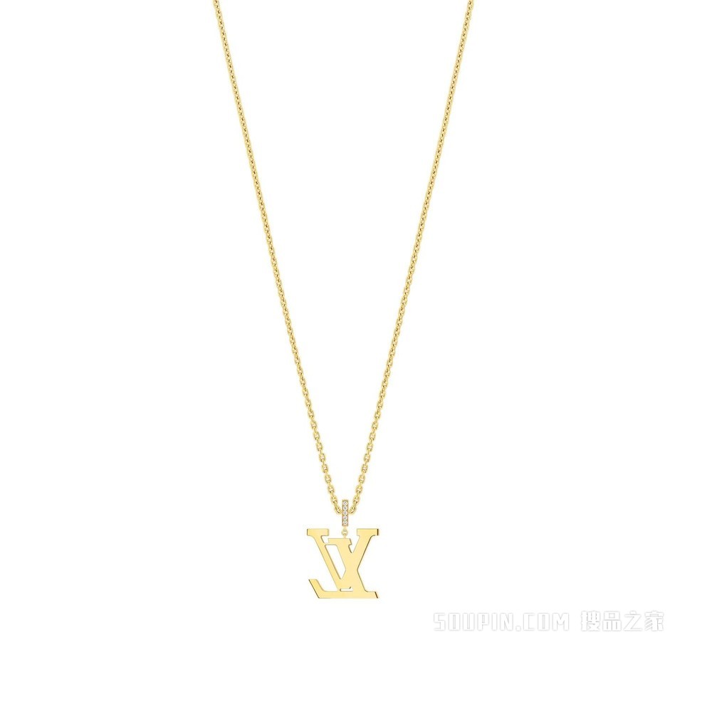 LV IDYLLE BLOSSOM LARGE 18K 金钻石项链