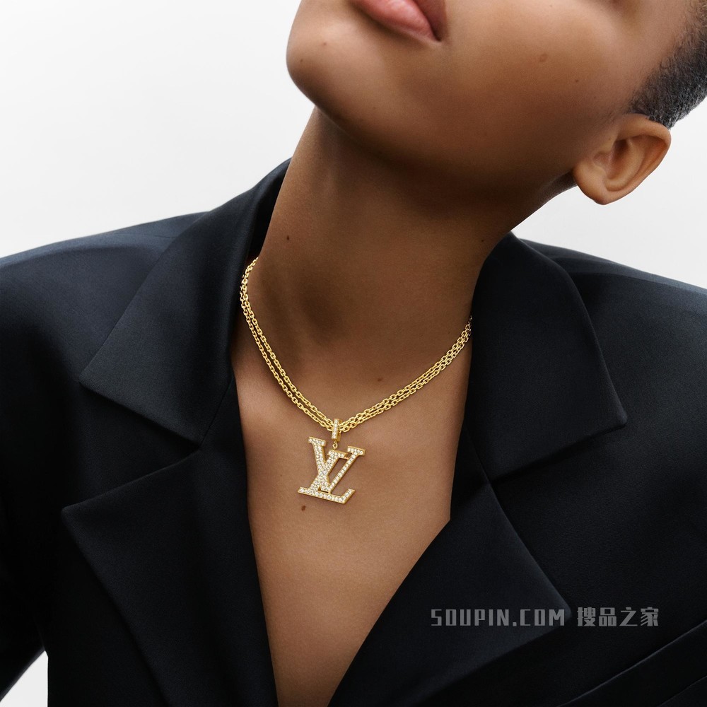 LV IDYLLE BLOSSOM LARGE 18K 金钻石项链
