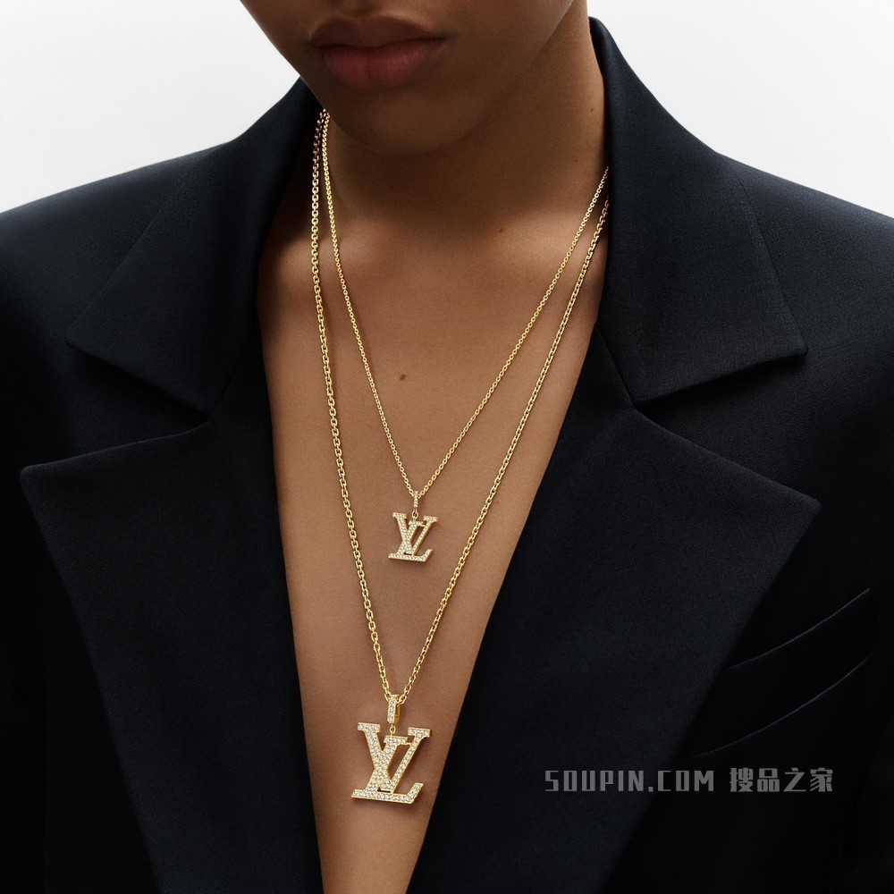 LV IDYLLE BLOSSOM 18K 金钻石项链