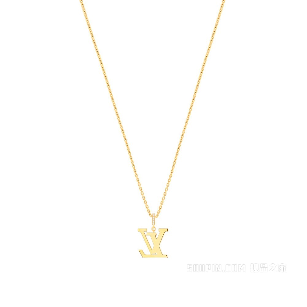 LV IDYLLE BLOSSOM 18K 金钻石项链