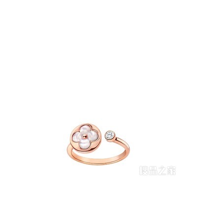 Color Blossom Mini Sun 18K金贝壳戒指