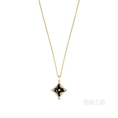 COLOR BLOSSOM XL 18K 金缟玛瑙钻石项链