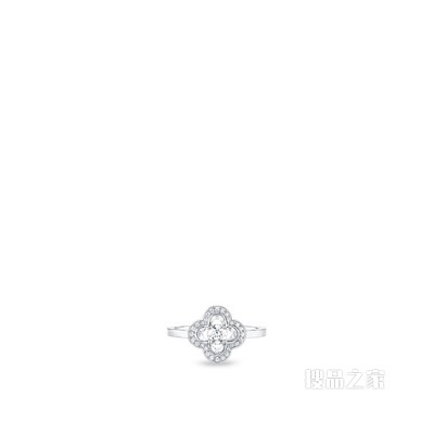 LES ARDENTES 戒指，白金镶钻