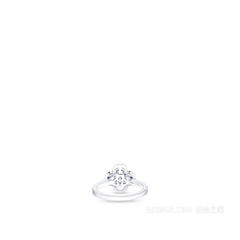 LES ARDENTES 戒指，白金镶钻
