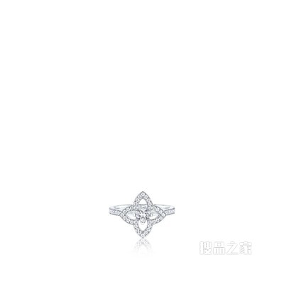 Dentelle de diamants 戒指，白金镶钻和LV CUT钻石