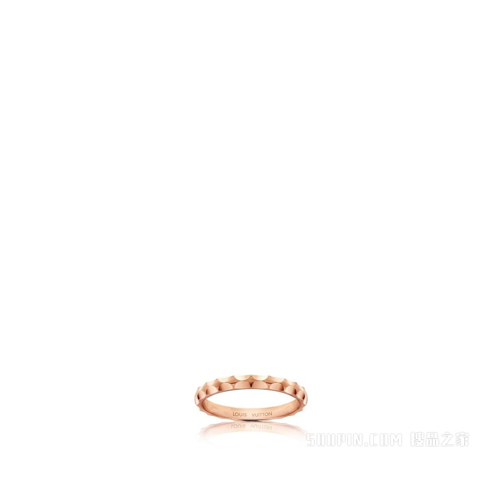 Monogram Infini 婚戒，玫瑰金