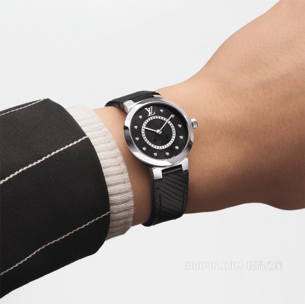 TAMBOUR SLIM MONOGRAM 腕表，28 毫米