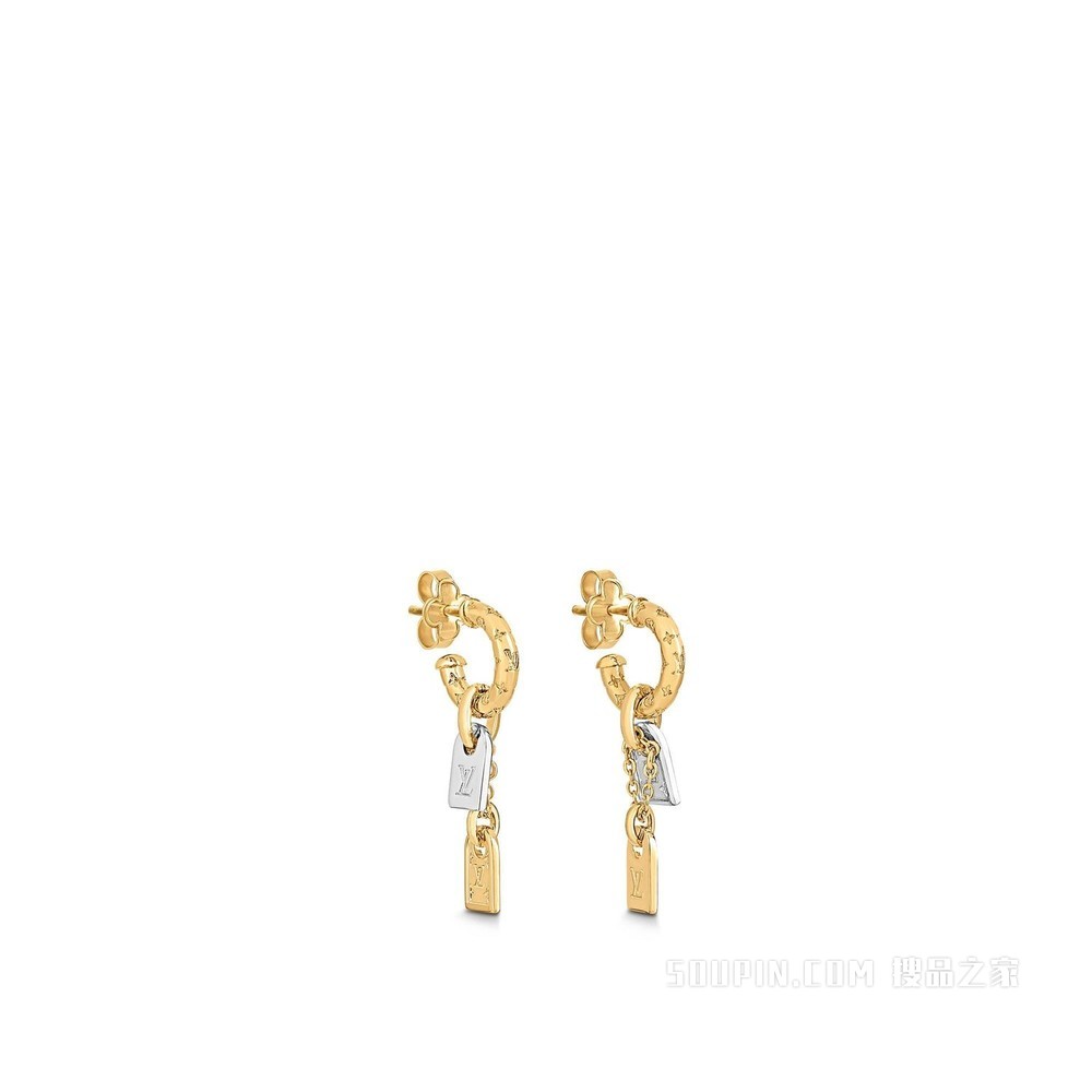 Precious Nanogram Tag 耳环