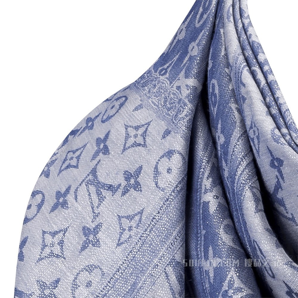 DENIM CONFIDENTIAL MONOGRAM 披肩