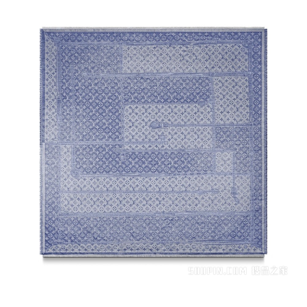 DENIM CONFIDENTIAL MONOGRAM 披肩