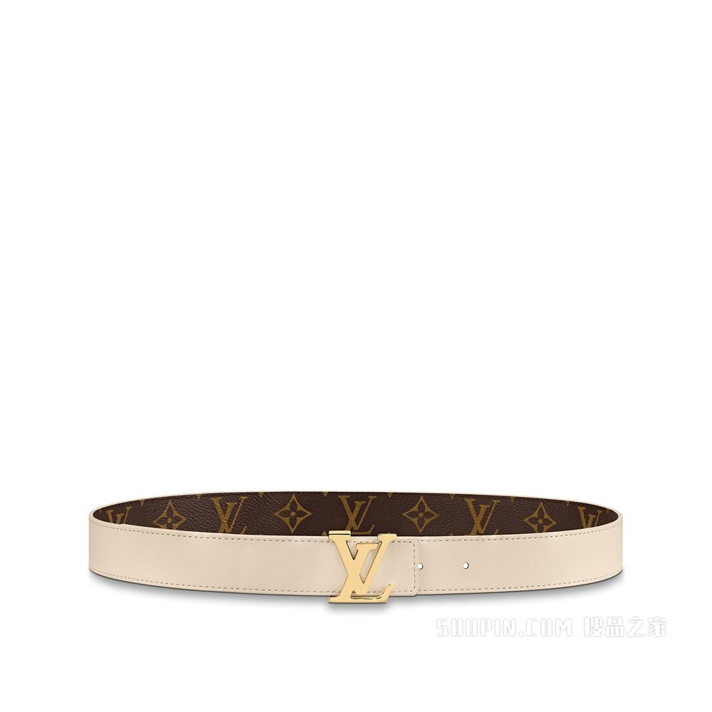 LV INITIALES 30 毫米双面腰带