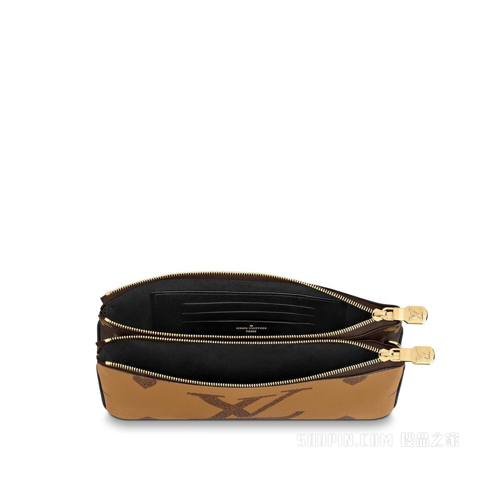 DOUBLE ZIP POCHETTE 手袋