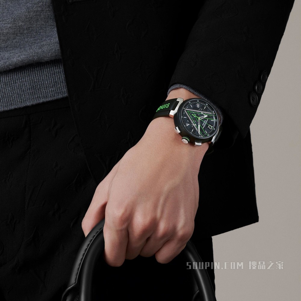 TAMBOUR DAMIER GRAPHITE RACE 计时腕表