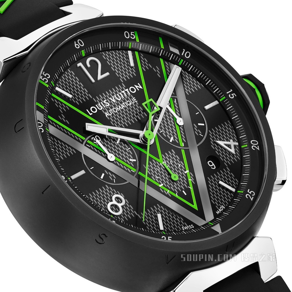 TAMBOUR DAMIER GRAPHITE RACE 计时腕表