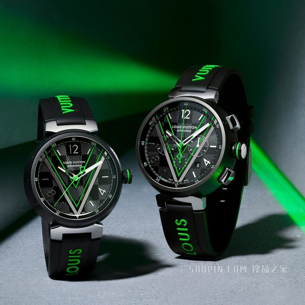 TAMBOUR DAMIER GRAPHITE RACE 计时腕表
