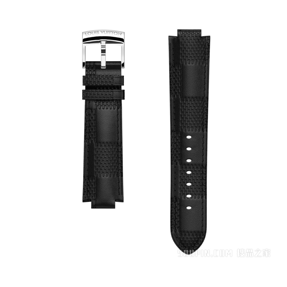 STRAP TAMBOUR CALF INFINI NOIR 表带，L/L码