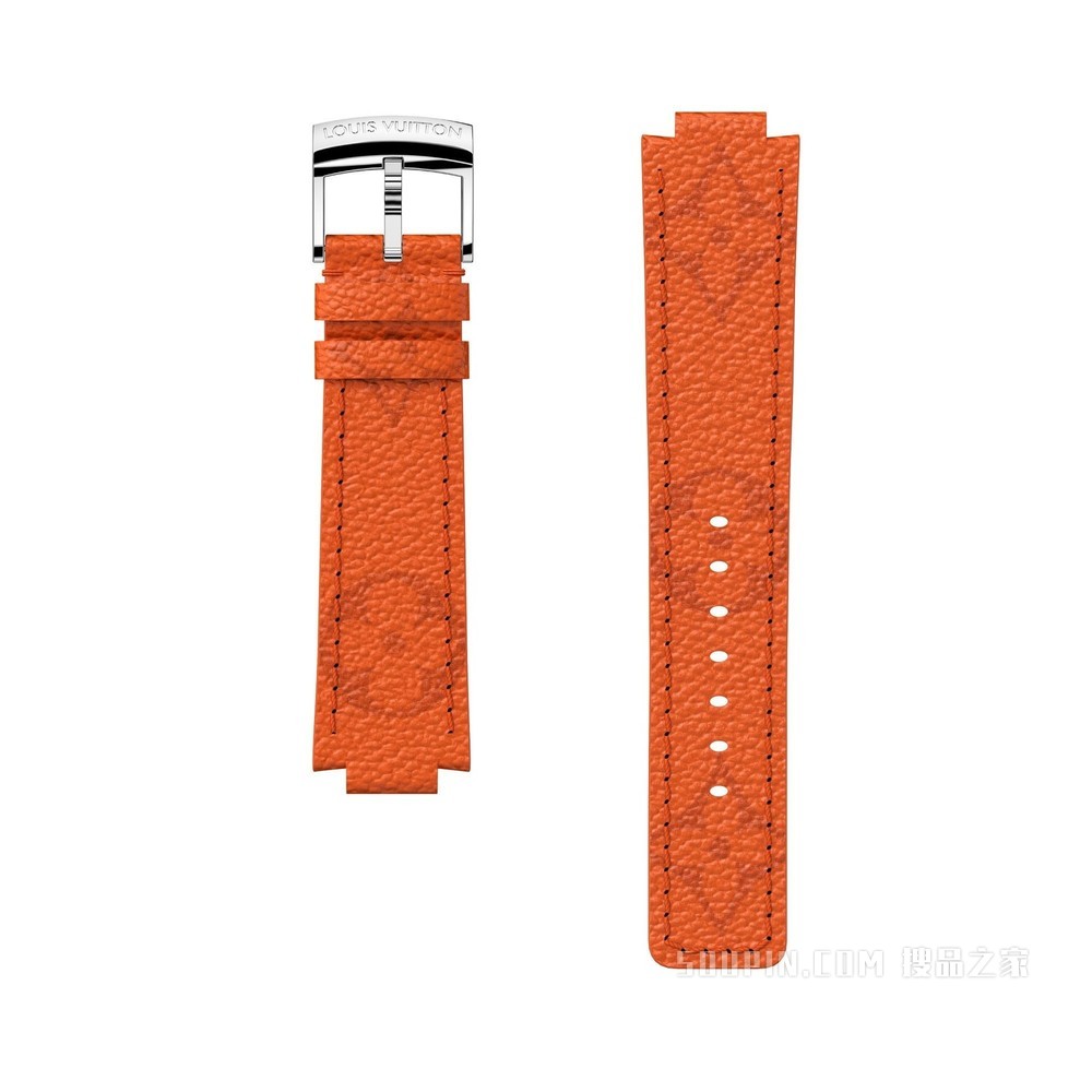 TAMBOUR MONOGRAM ORANGE 帆布表带
