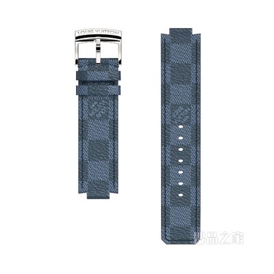 STRAP TAMBOUR CANVAS DAMIER COBALT 表带，L/L码