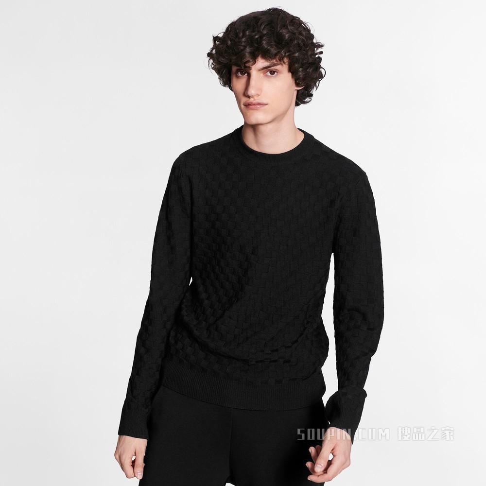 Damier Signature 圆领上衣