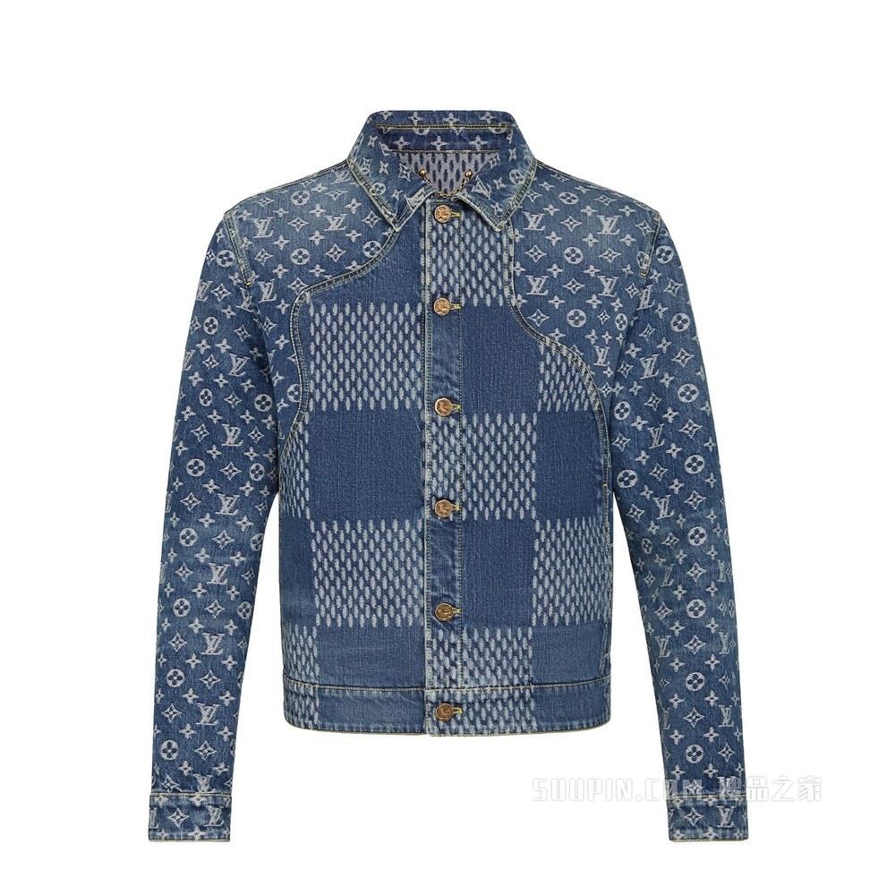 GIANT DAMIER WAVES MONOGRAM 牛仔夹克