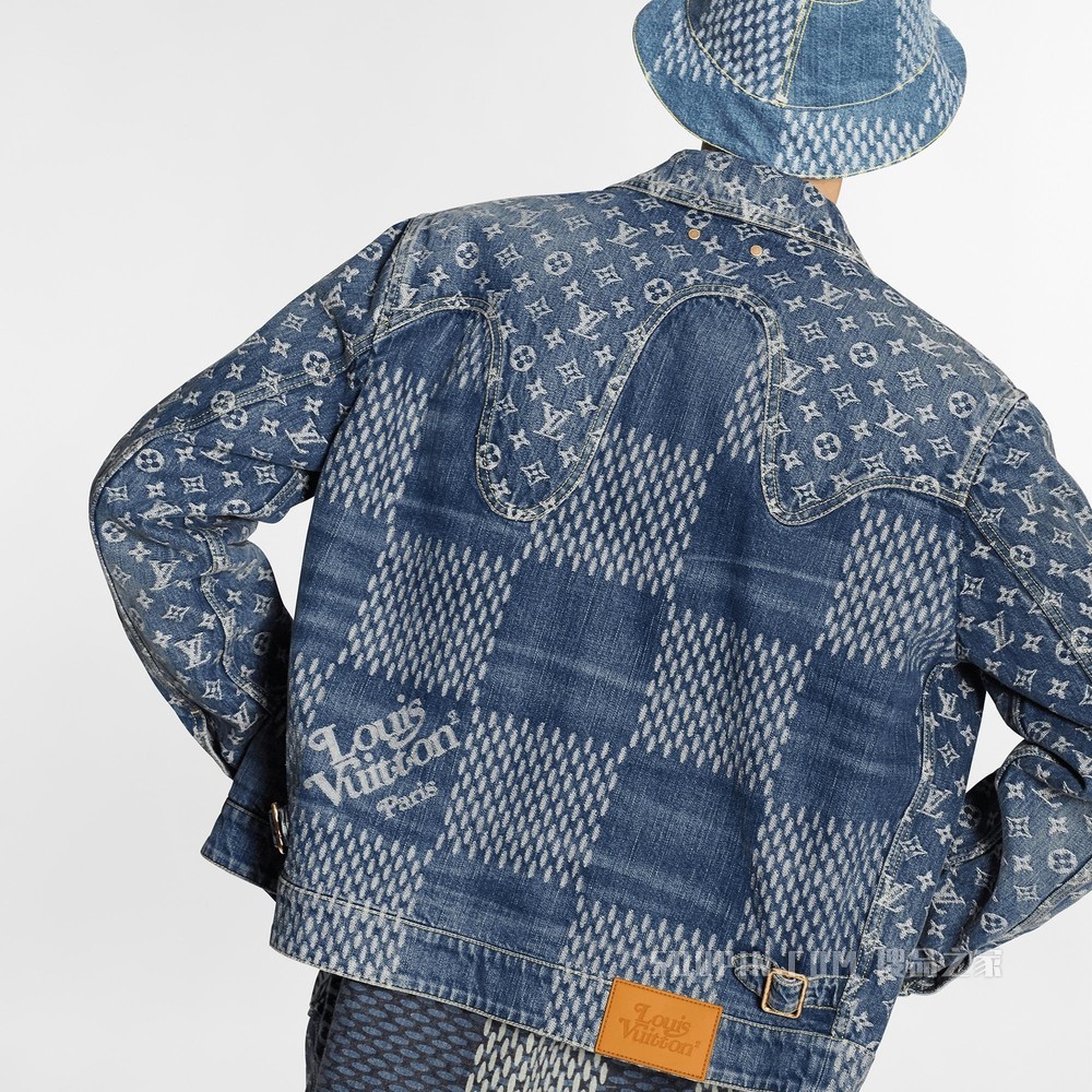 GIANT DAMIER WAVES MONOGRAM 牛仔夹克