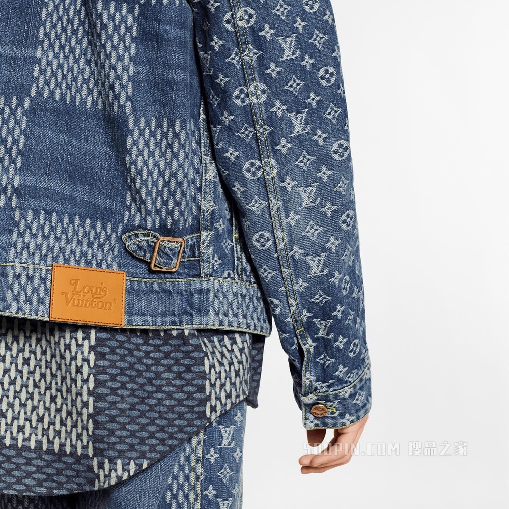 GIANT DAMIER WAVES MONOGRAM 牛仔夹克
