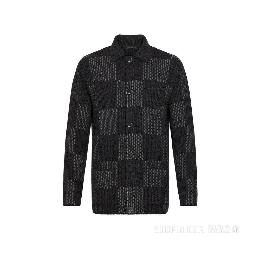 GIANT DAMIER 罗纹夹克