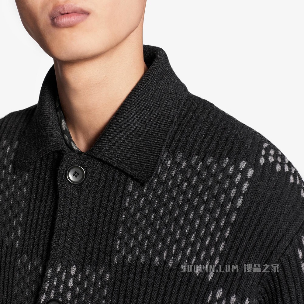 GIANT DAMIER 罗纹夹克