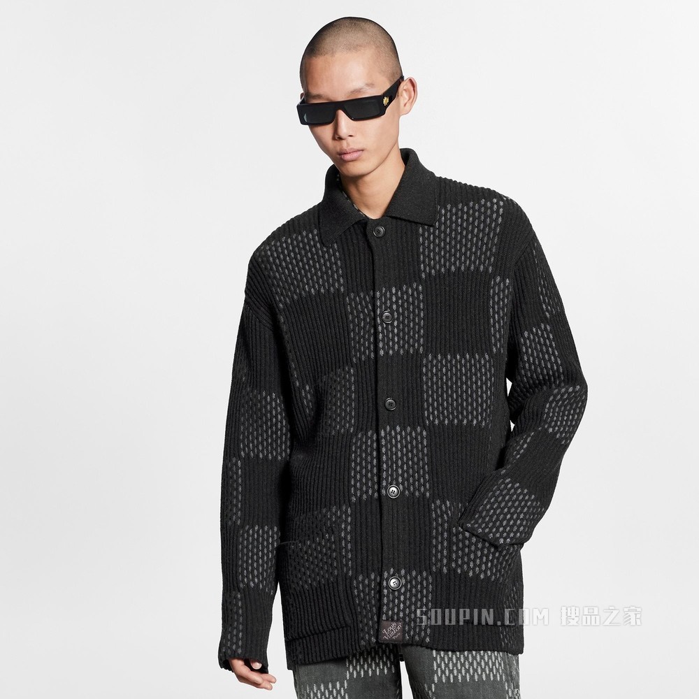 GIANT DAMIER 罗纹夹克