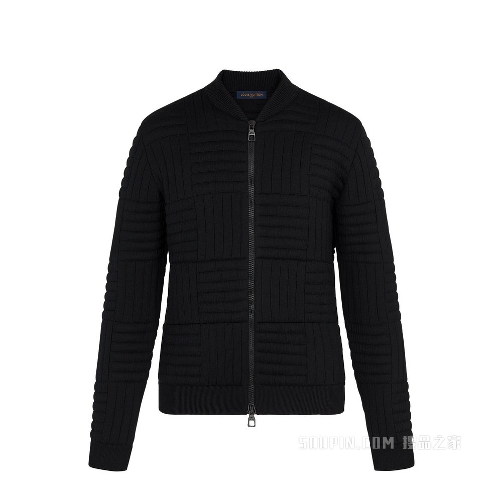 Giant Quilted Damier 拉链衣