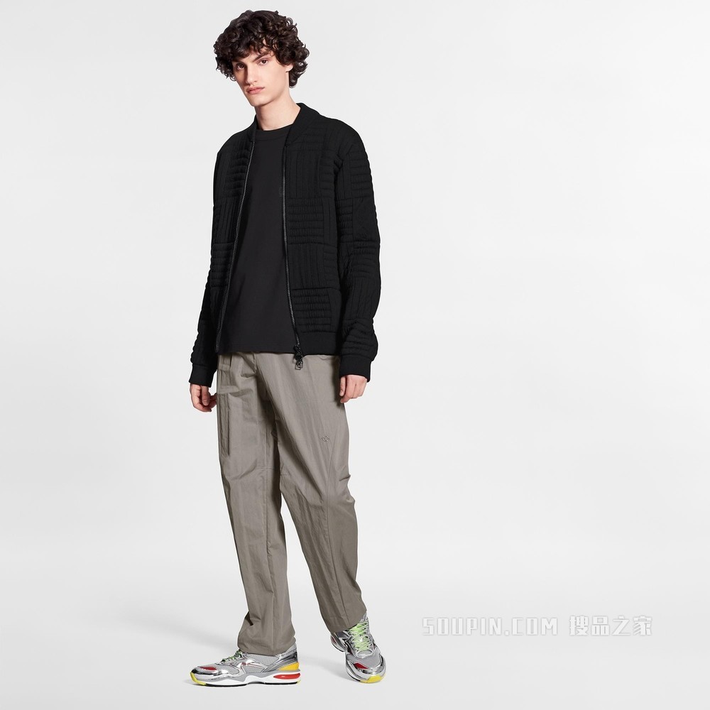 Giant Quilted Damier 拉链衣