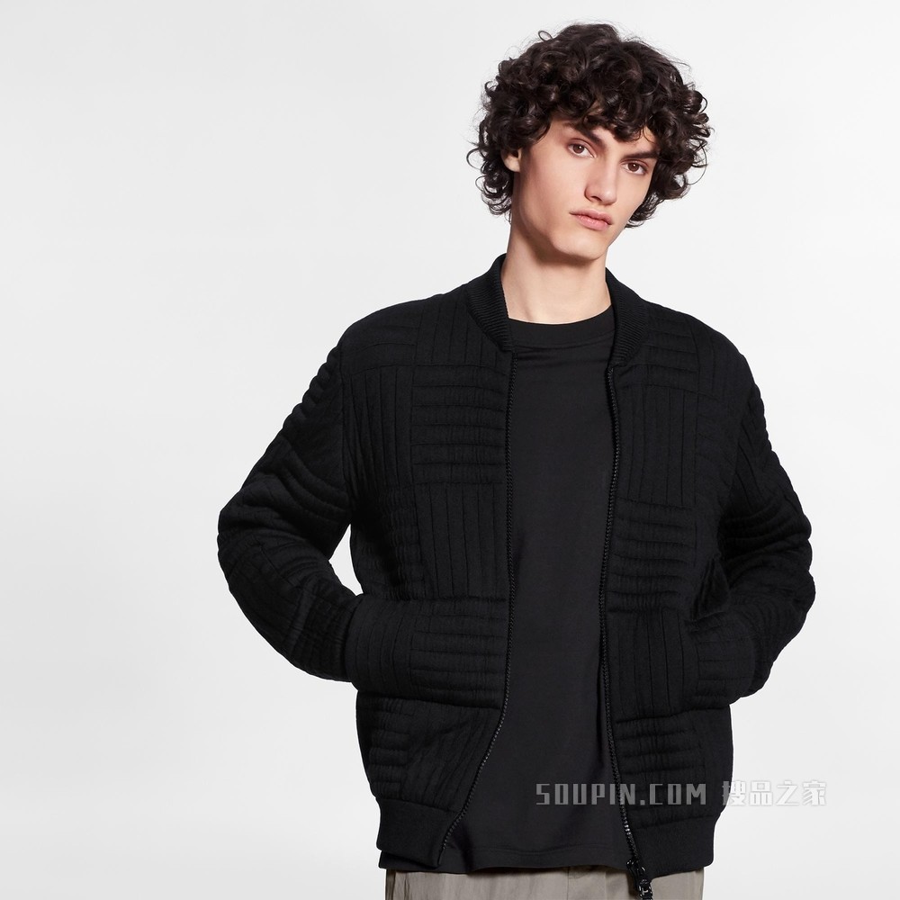 Giant Quilted Damier 拉链衣