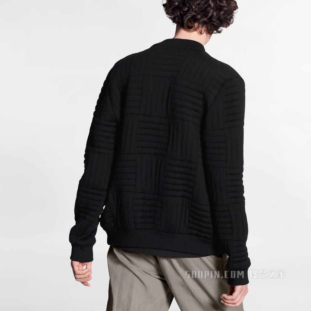 Giant Quilted Damier 拉链衣