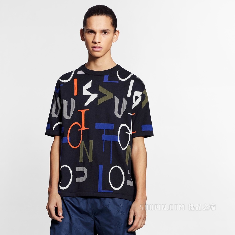 LV Electric Intarsia T 恤