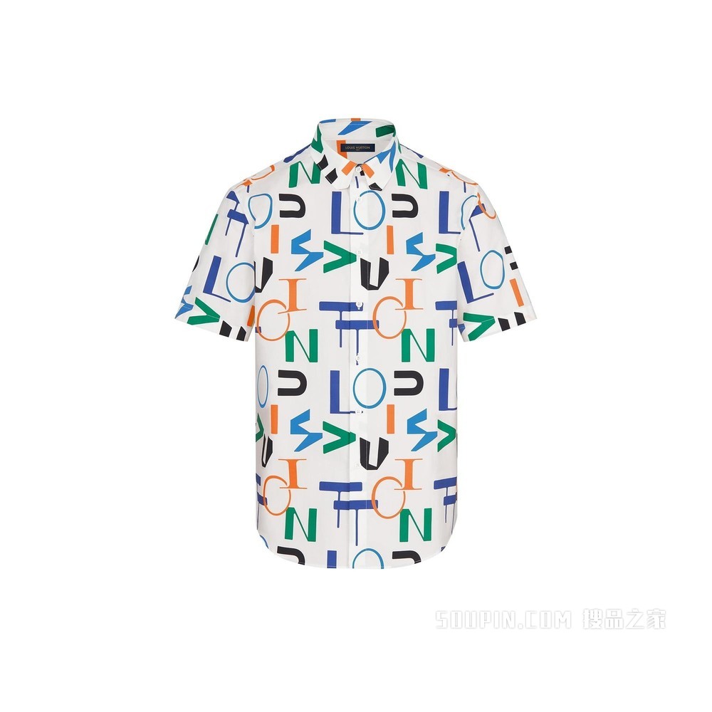 LV Electric Regular DNA 短袖衬衫