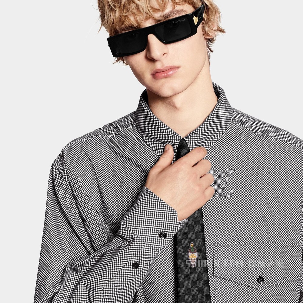 MICRO DAMIER 法兰绒衬衫